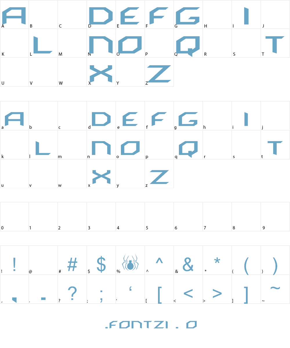 GODZILLA Font Character