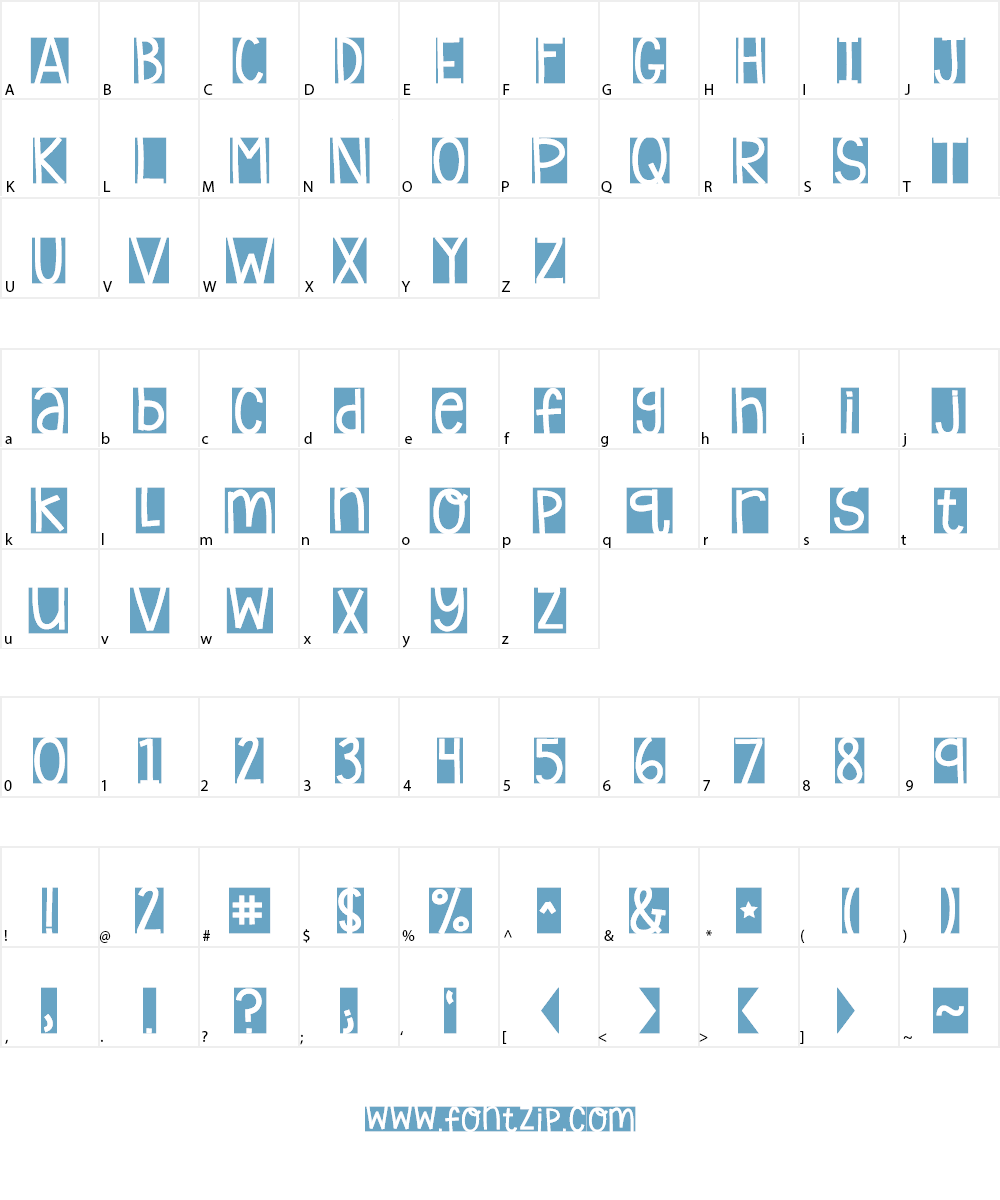 KG Laughter Lines Font Character