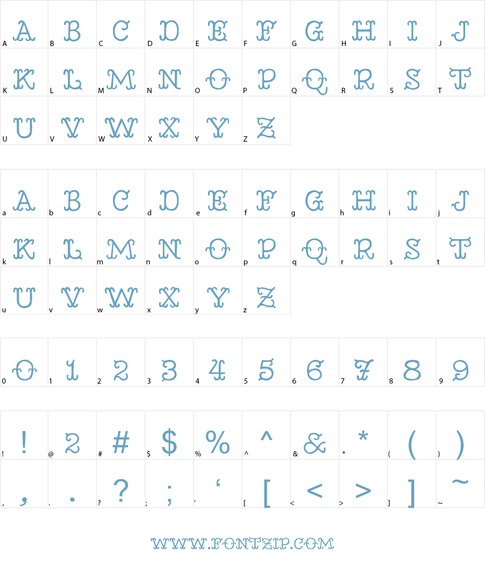 Circusan Font Character