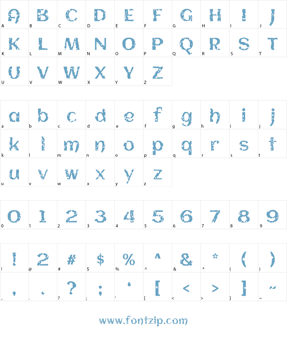 Lagunas Font Character