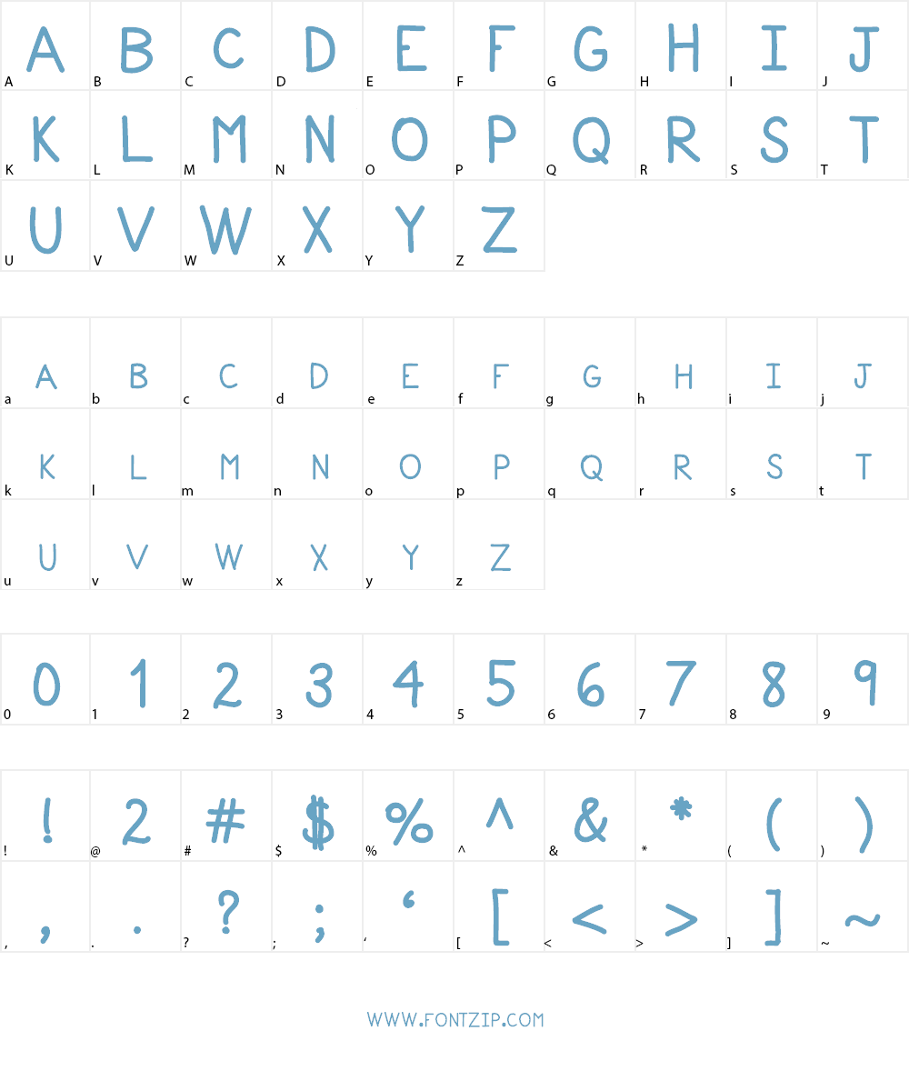 YBBacktotheFuture Font Character