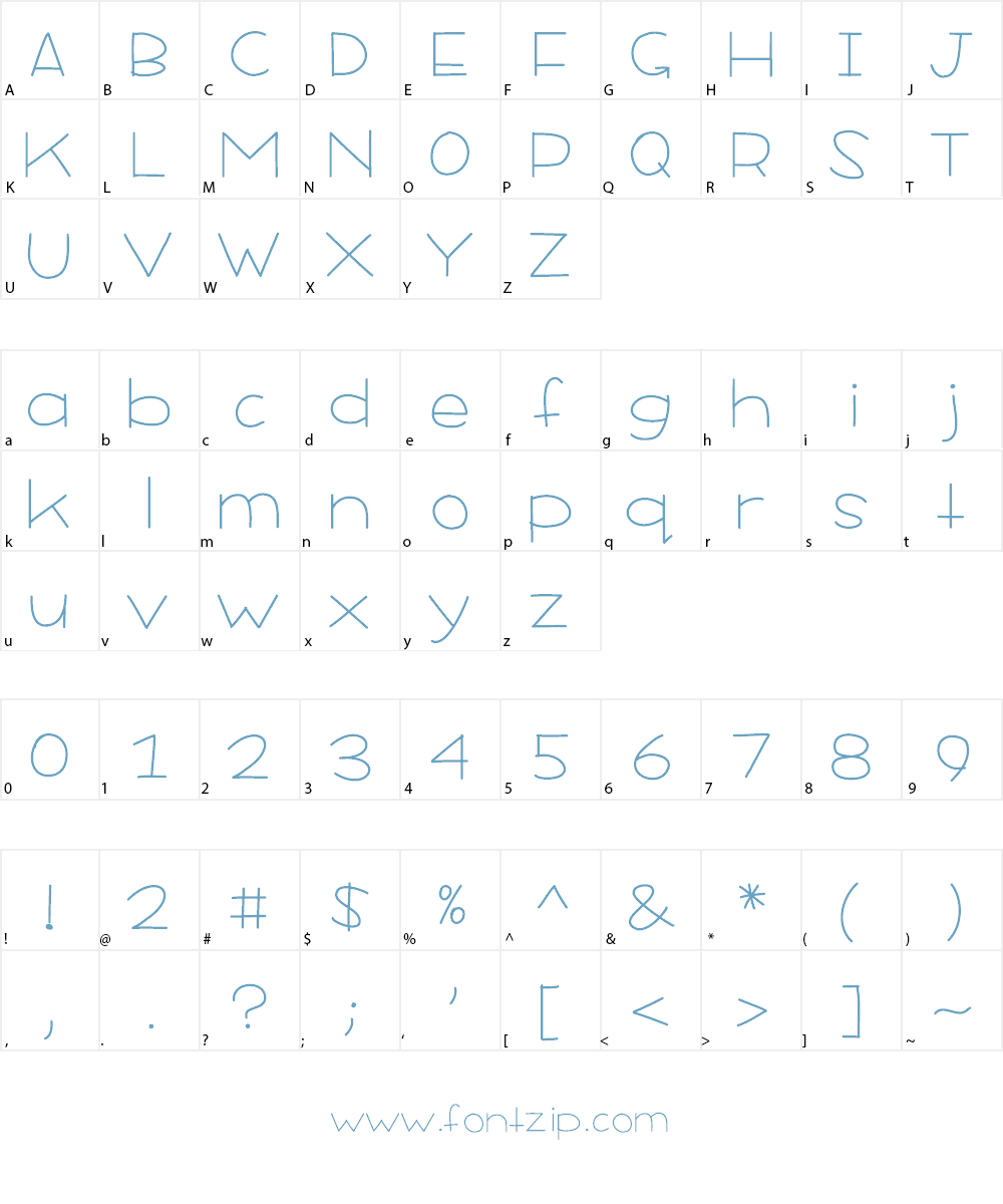 YBDarkChocolateFudge Font Character