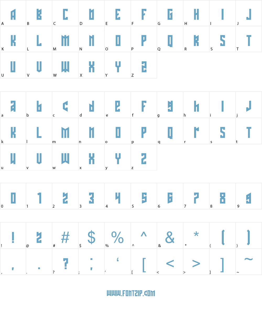 Schwachsinn Font Character