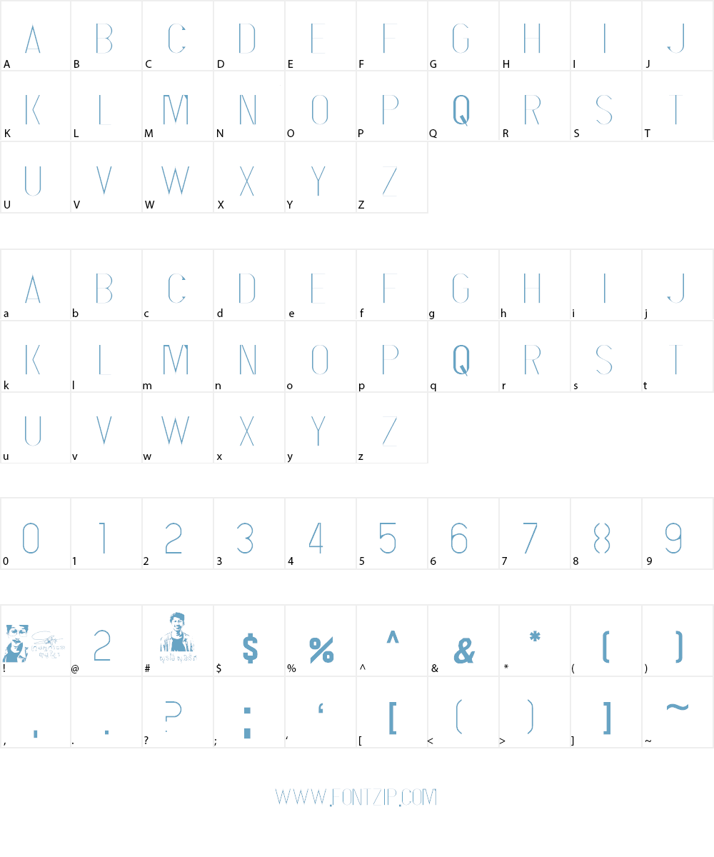 S-PHANITH_FTHIN Font Character