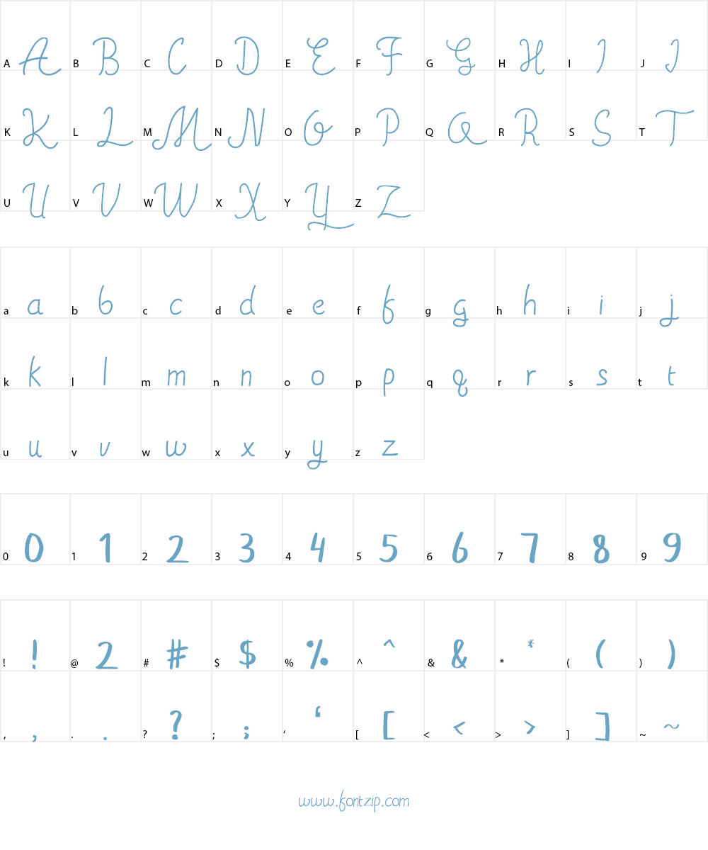 ahsley Font Character