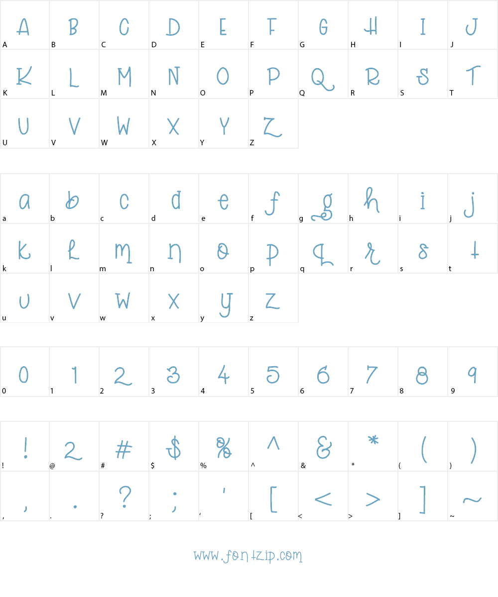 YBBananaCupcakes Font Character
