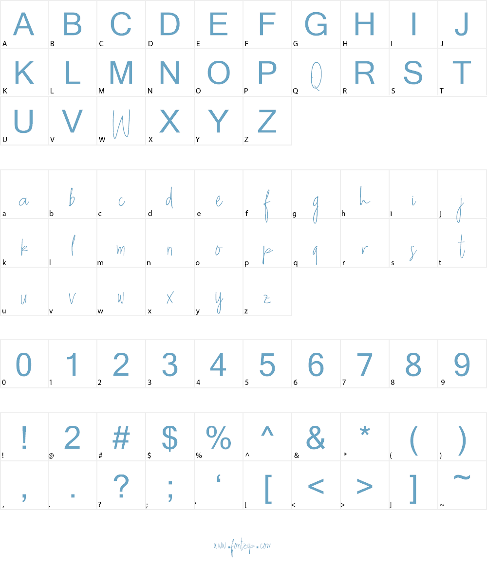 Queen Waffle DEMO Font Character