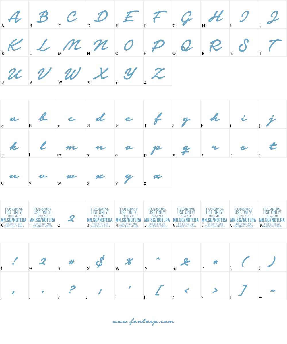 Download Font Notera 2 Personal Use Only