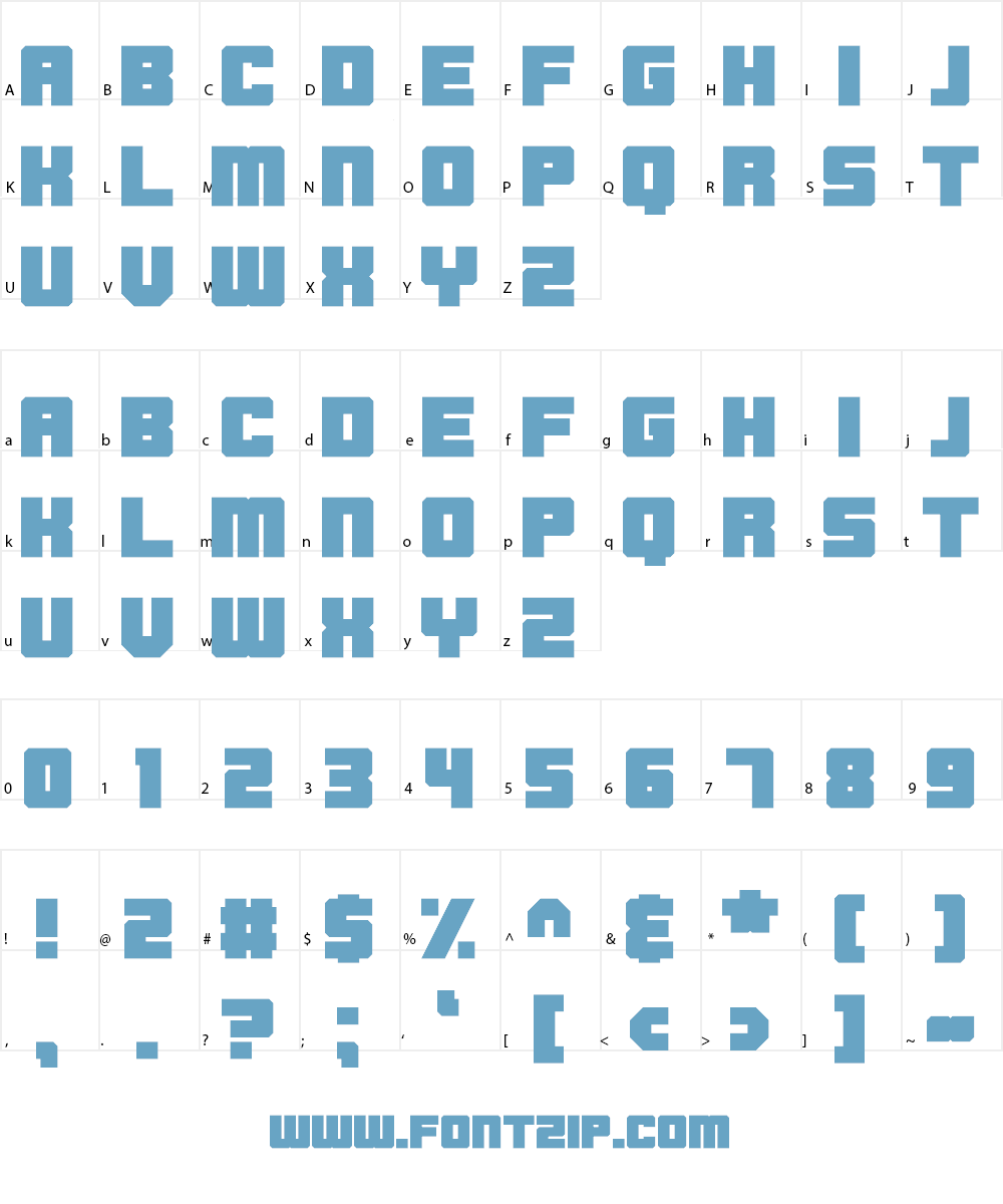 Blockbrokers Font Character
