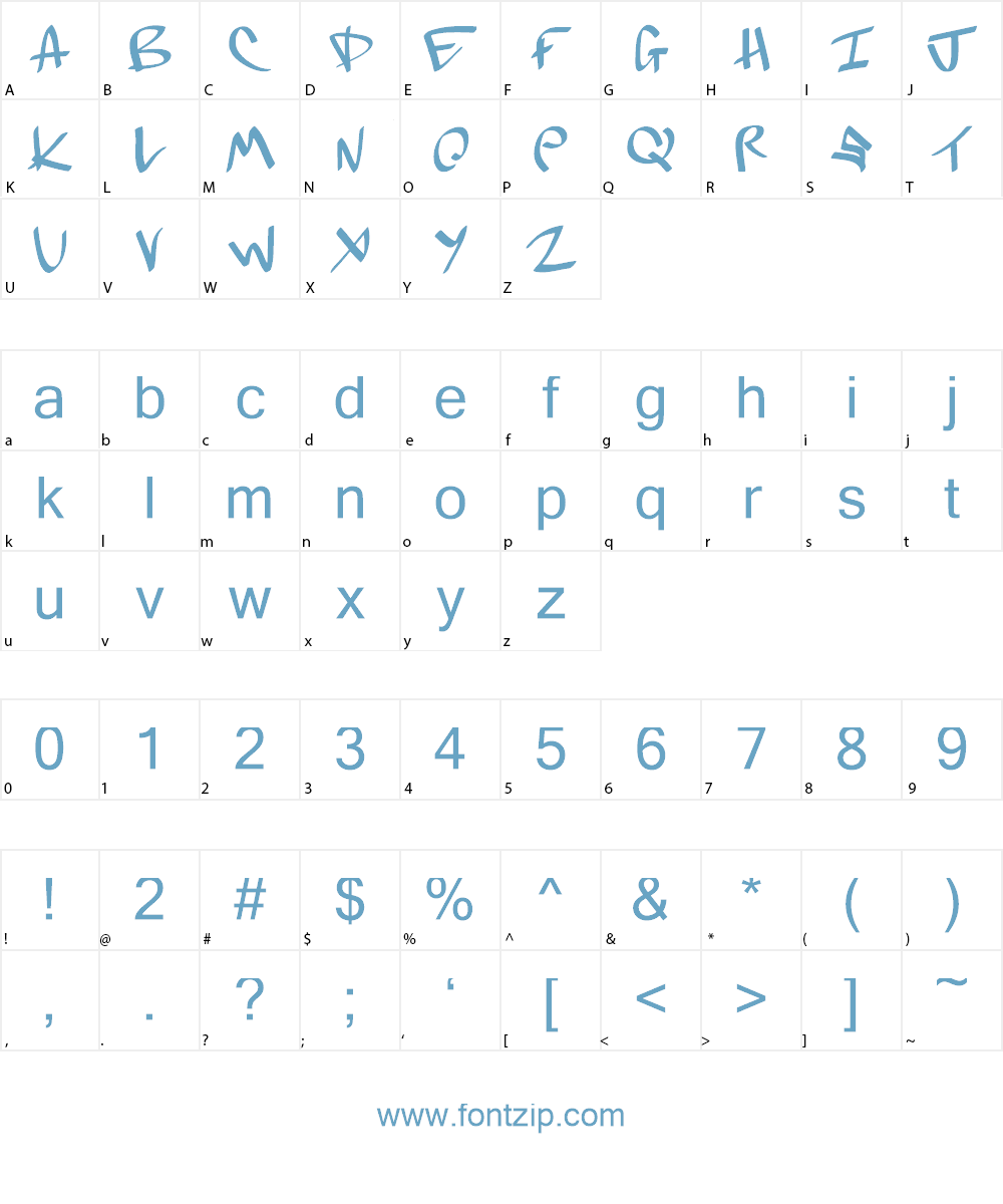 Dopebam_demo Font Character