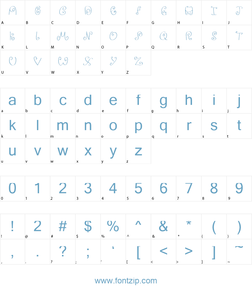 Ignoreme_demo Font Character
