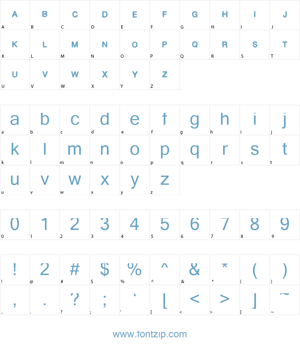 Smokedamage_demo Font Character