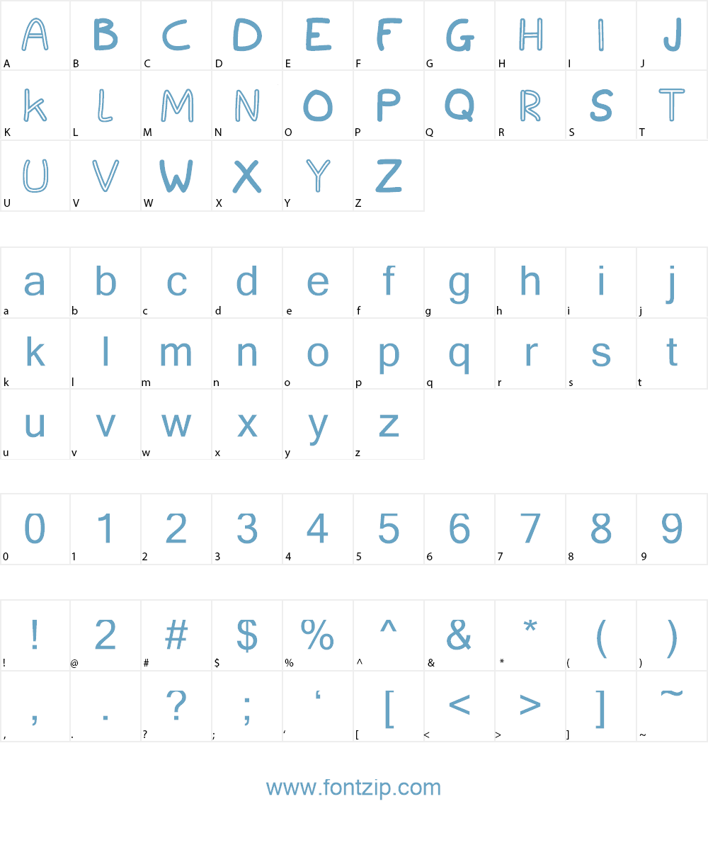Spagbowl_demo Font Character