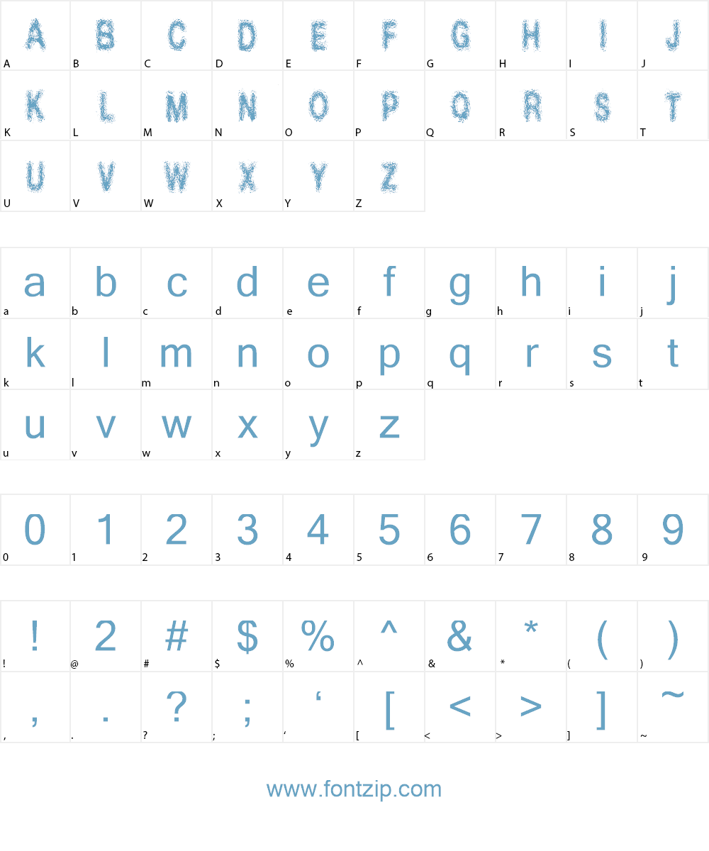 Xplosion_demo Font Character