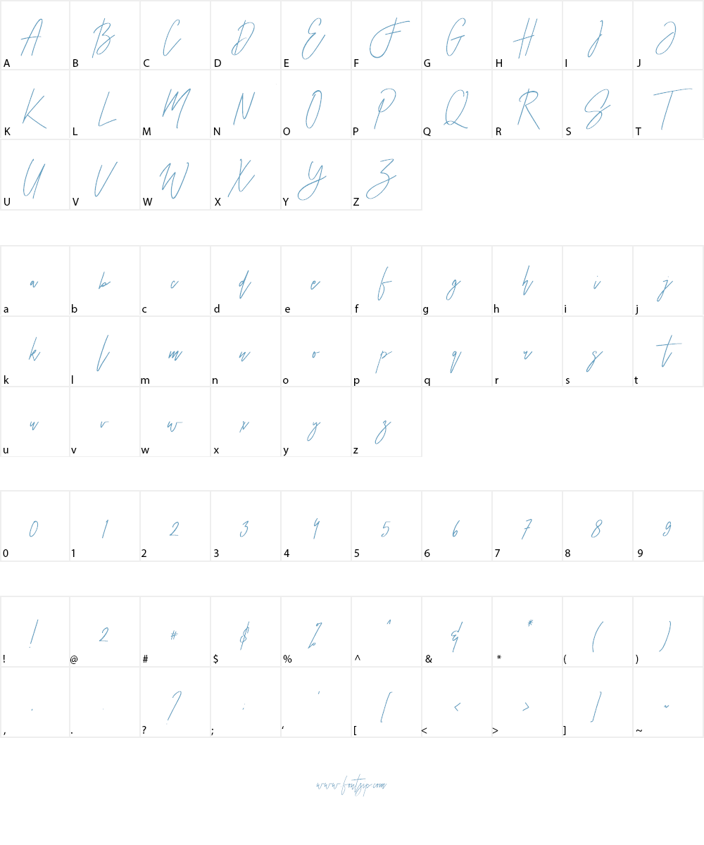CheGuevara Sign Font Character