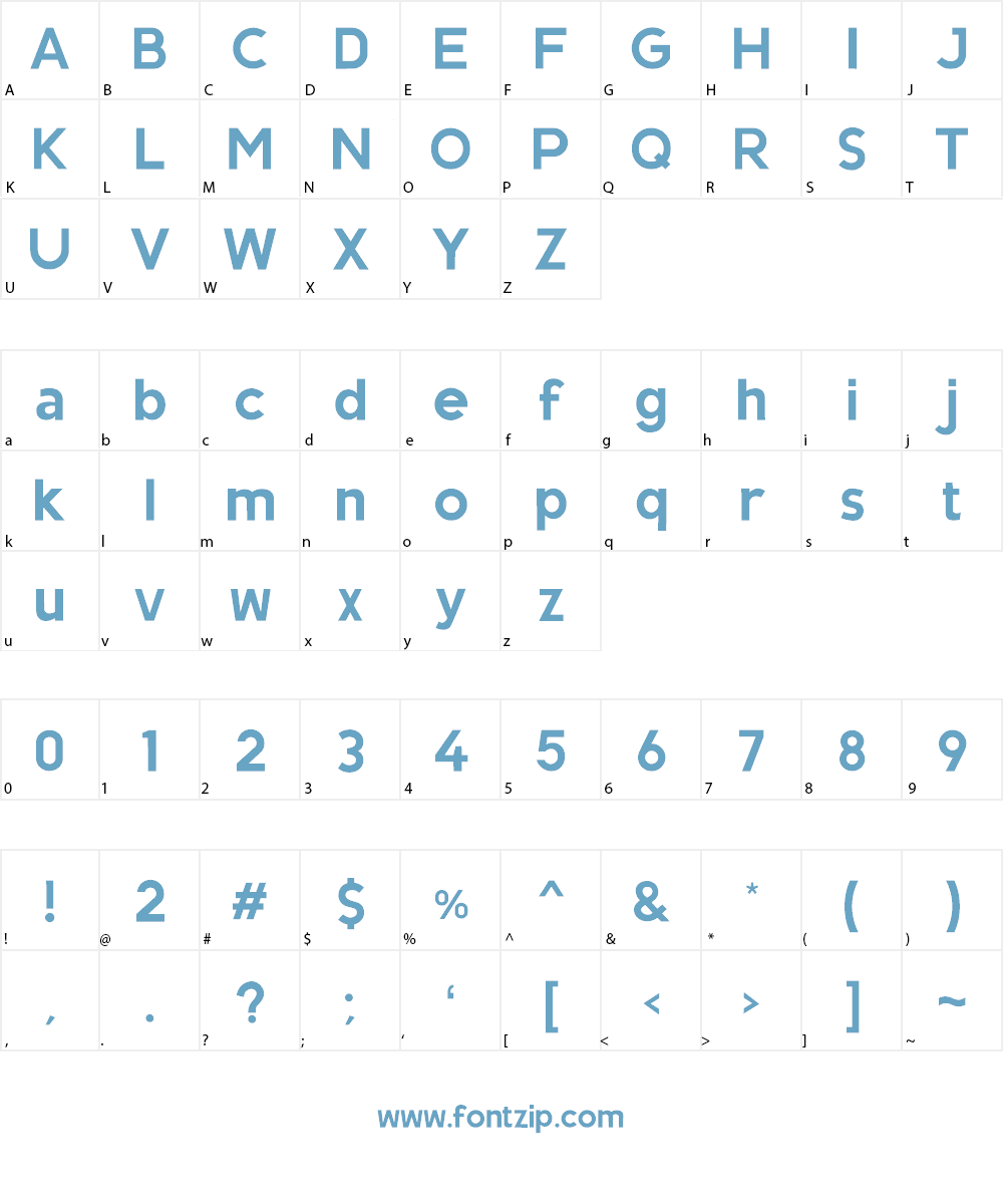 ANURLI BOLD Font Character