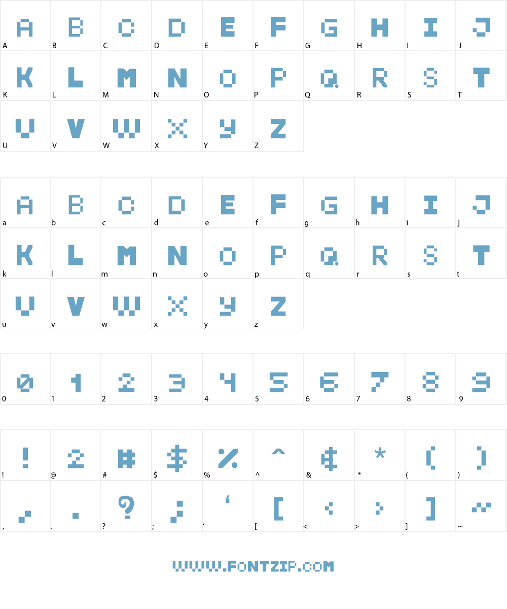 KidPixies New Font Character