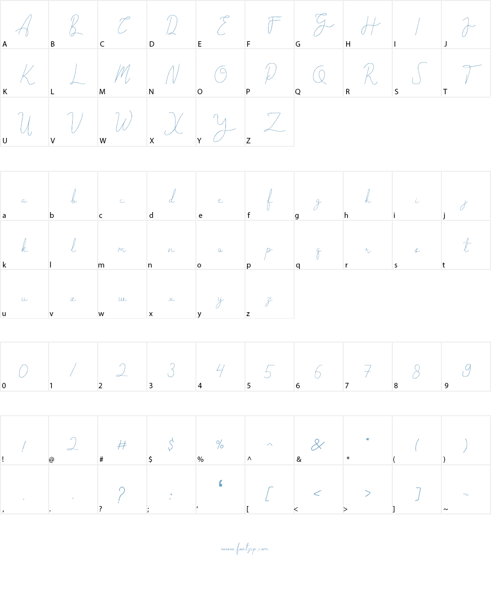 cantilena Font Character