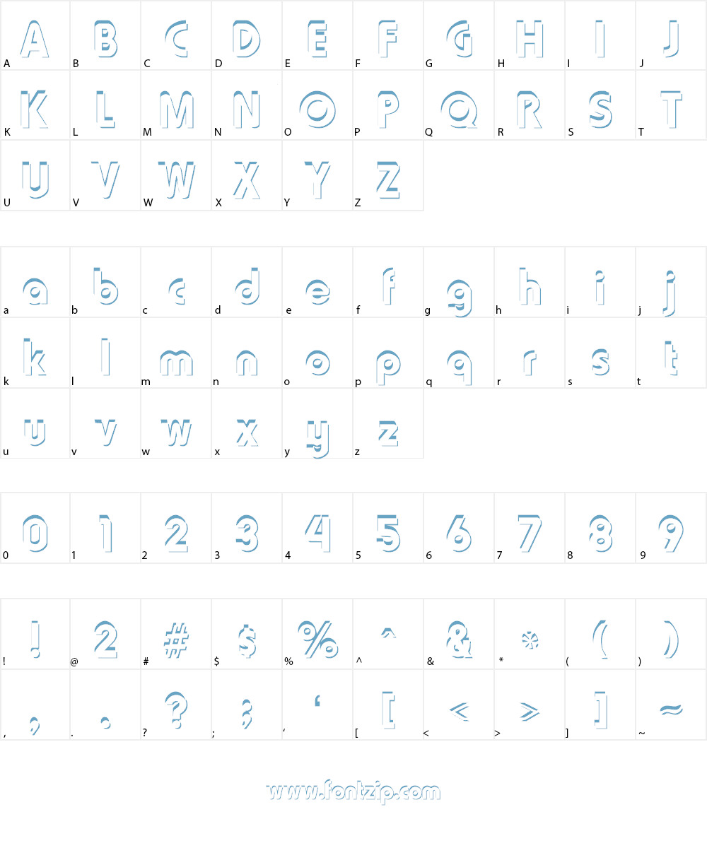 Blooshooz Font Character