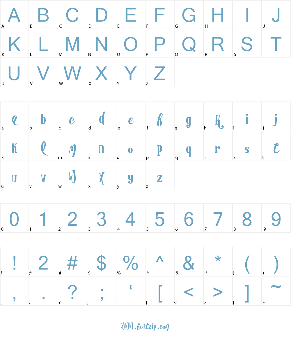 Advertising Master LIGHT versio Font Character