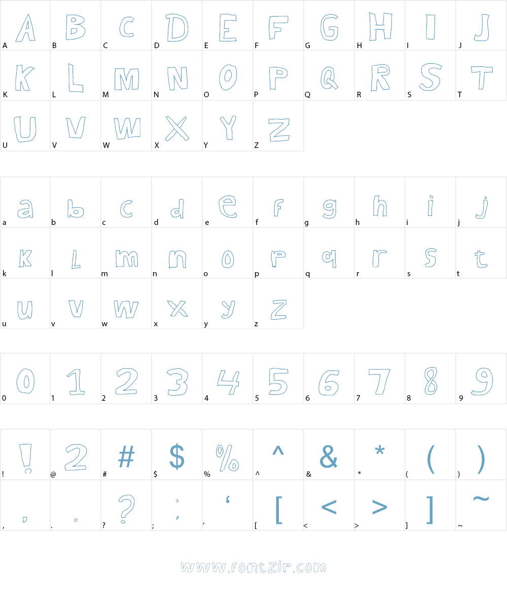 Kid Draws Font Font Character
