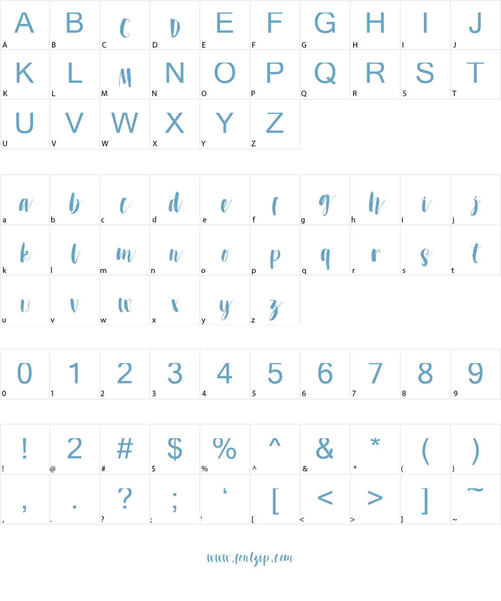 Dont Click Me DEMO Font Character