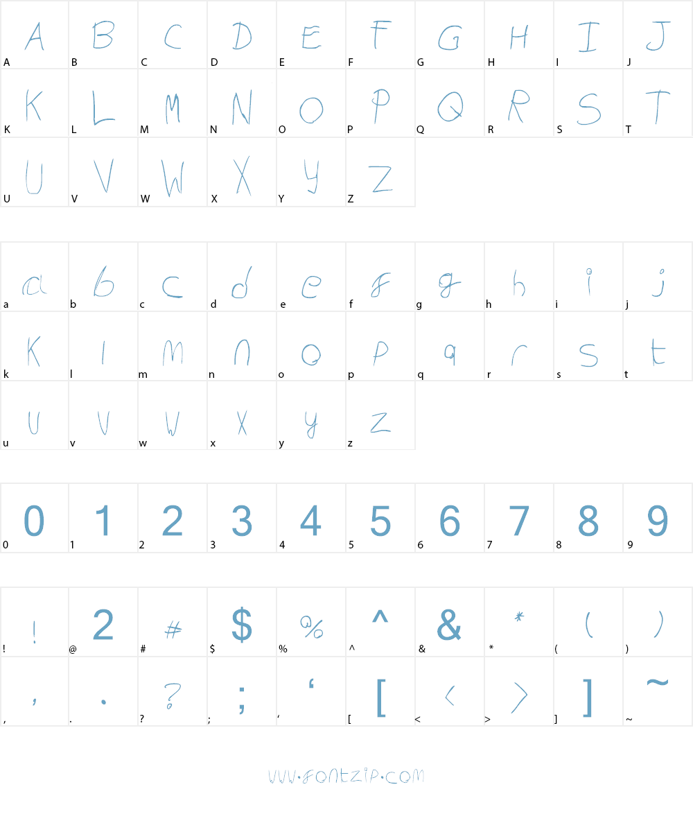 Bw Flatspin Font Character