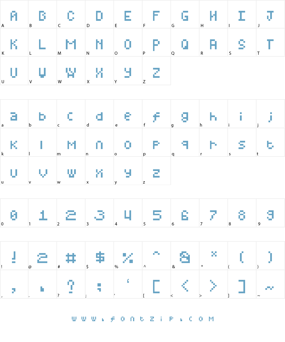 BWMono Font Character