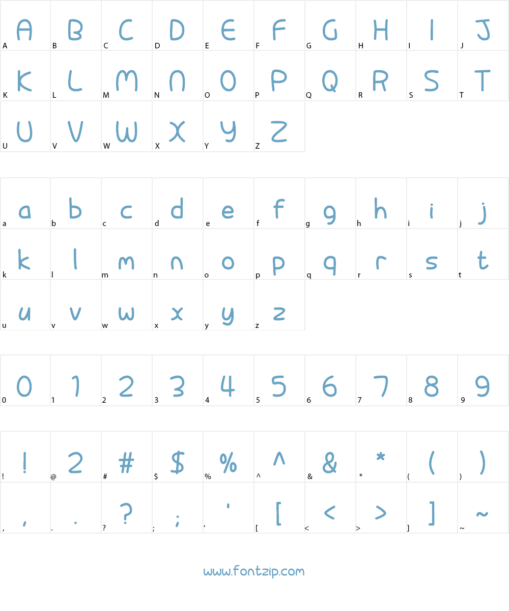 Pixabubble Font Character