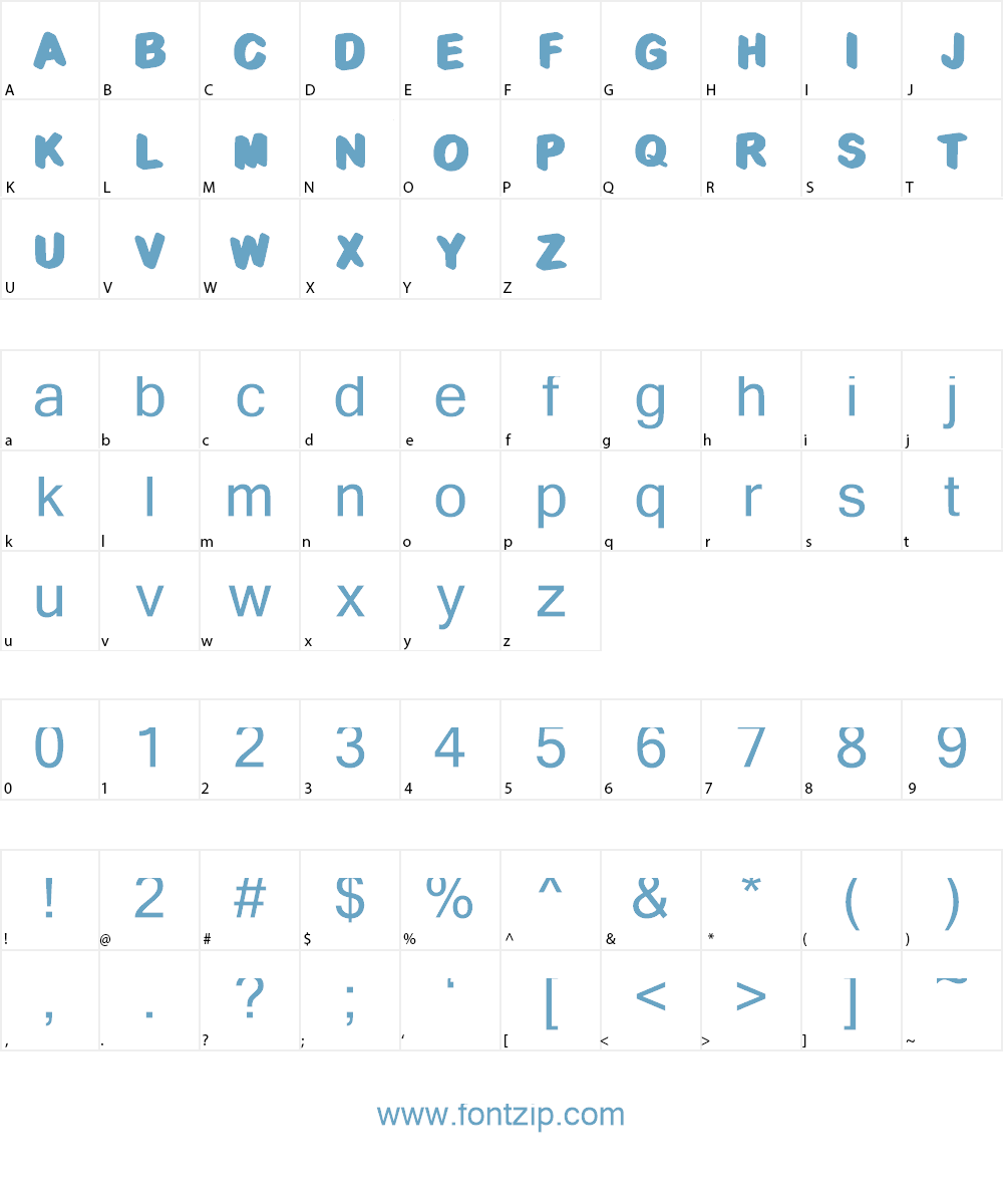 C3d Rounded Demo Font Character