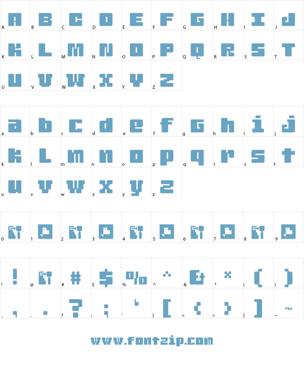 Judera Ring Font Character