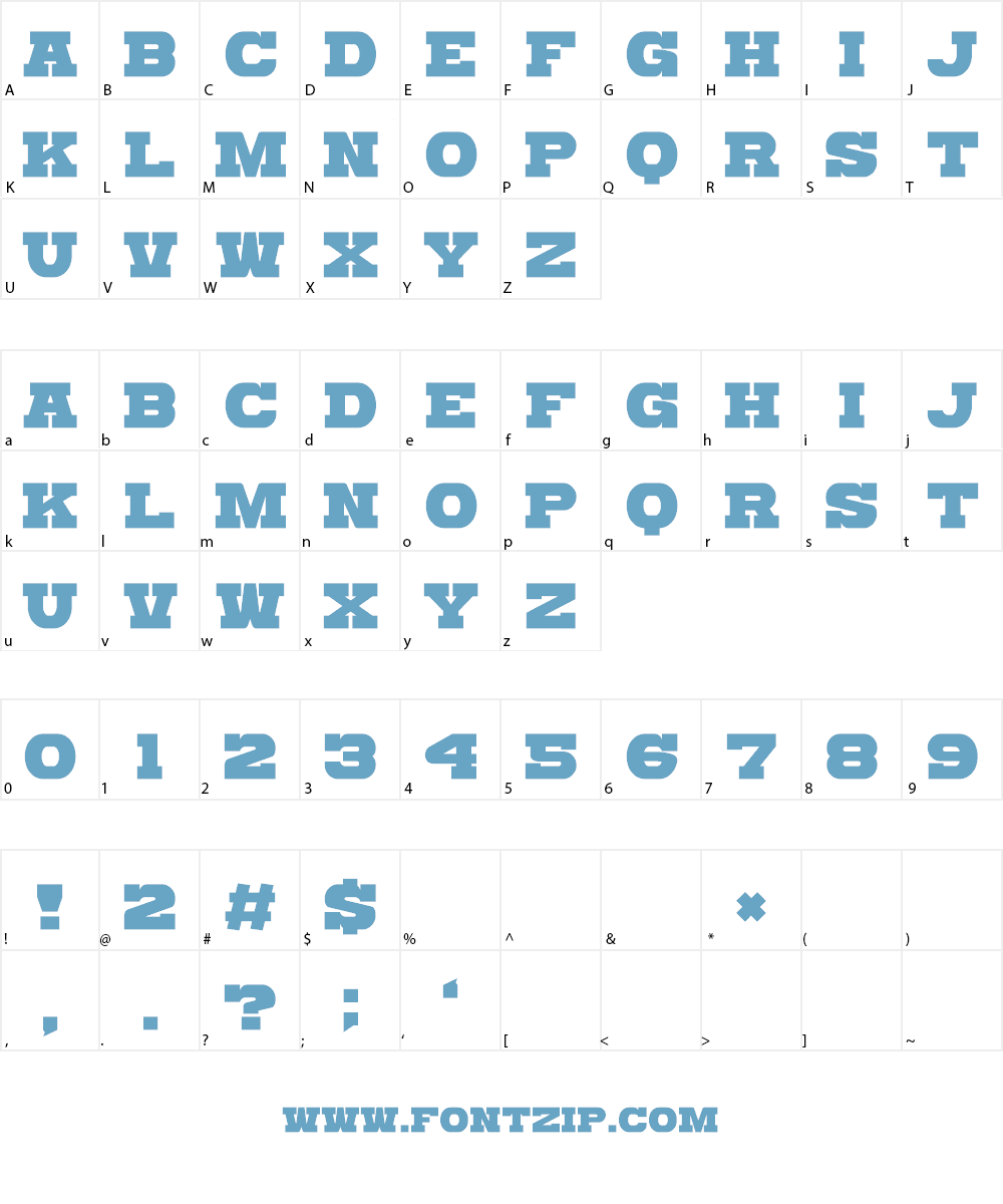 Katamari Serif Font Character