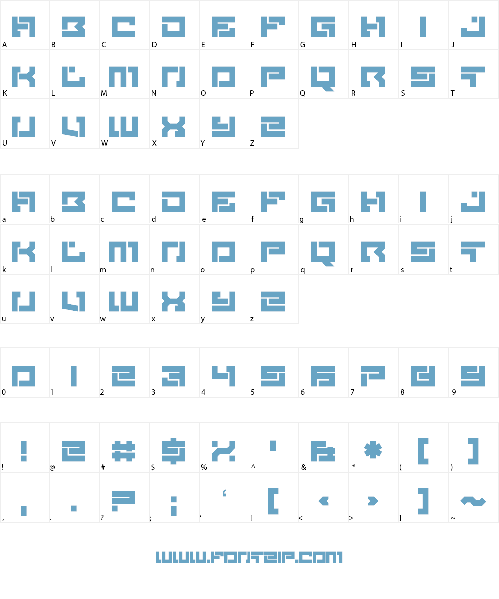 Brittle Font Character