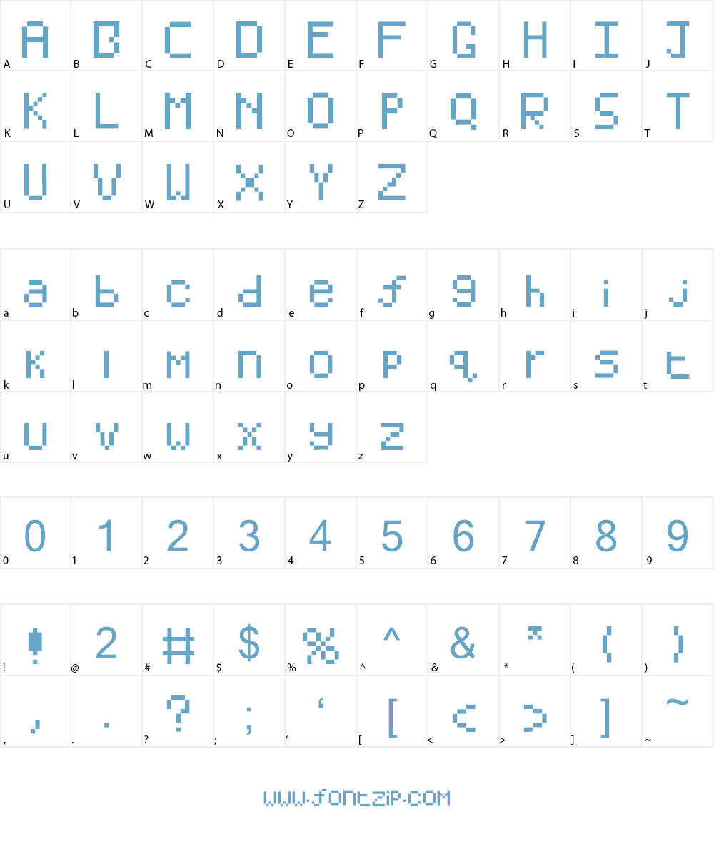BW Satellite Font Character