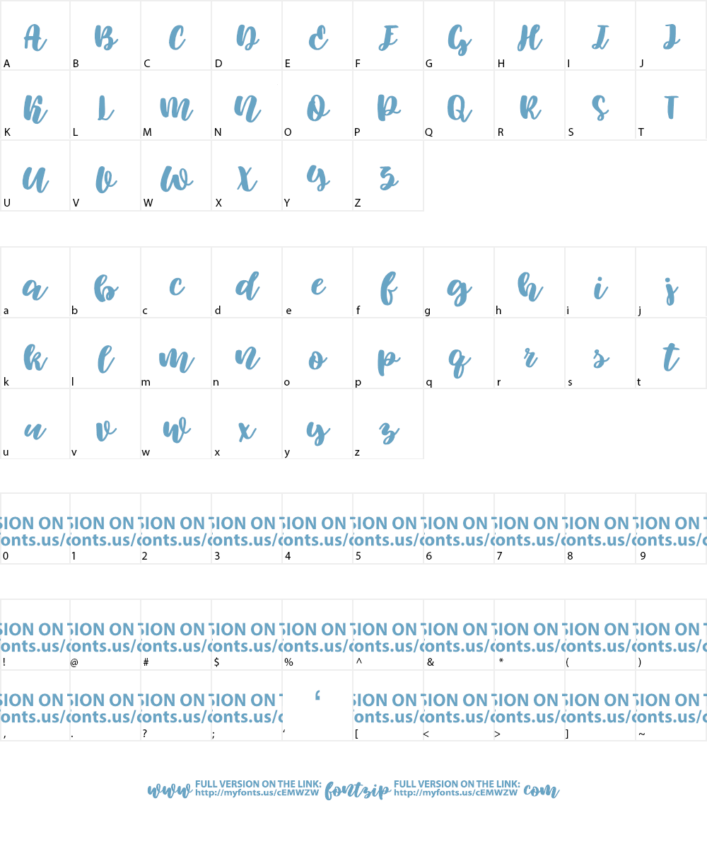 Elowen Font Character