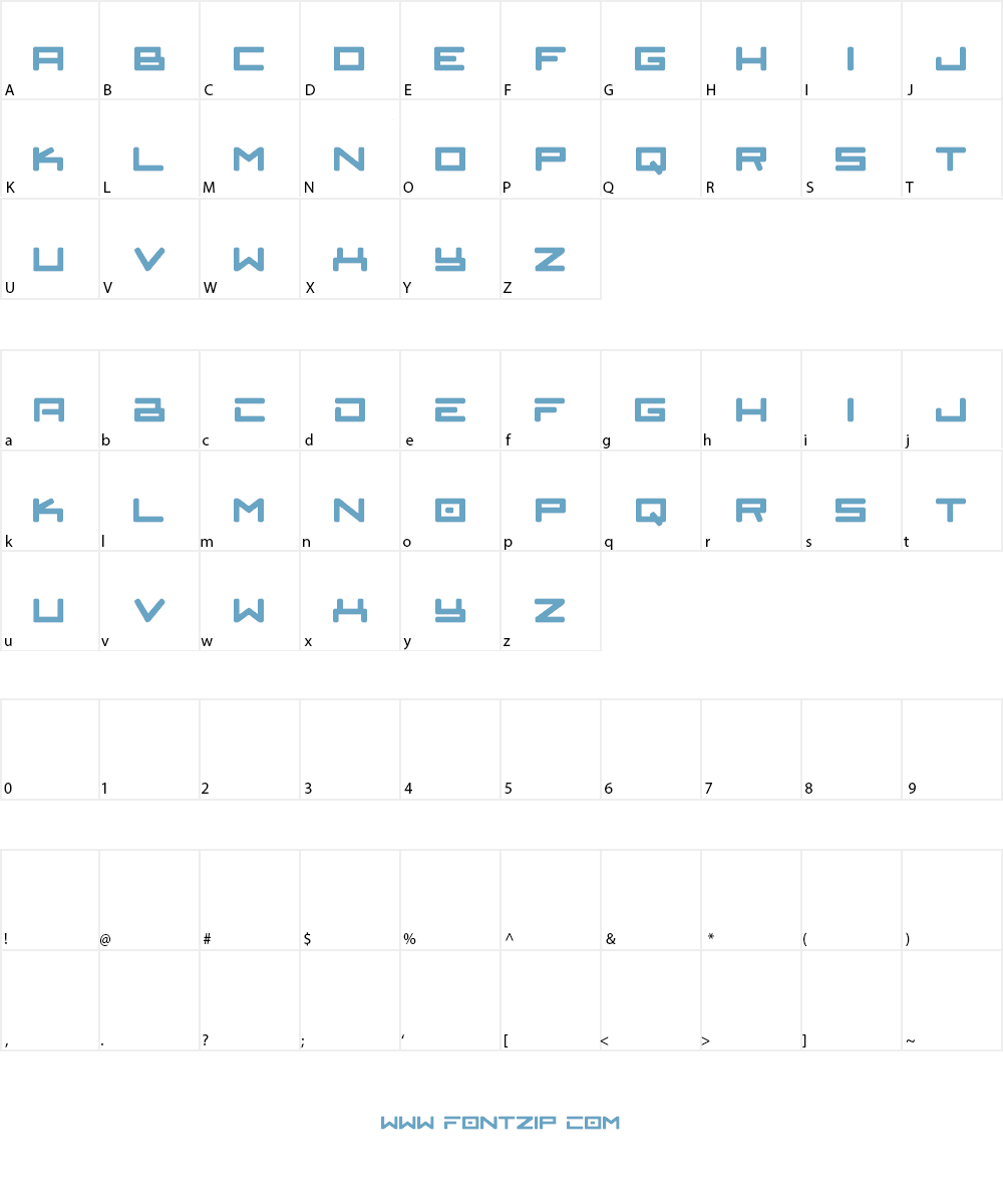 Klevin Font Character
