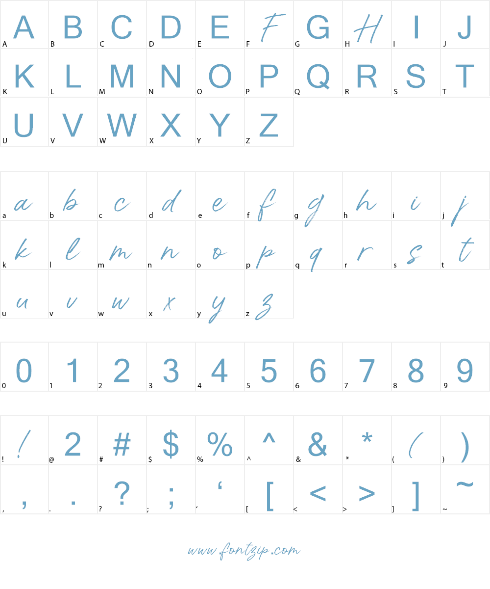 Hall Of Fun DEMO Font Character