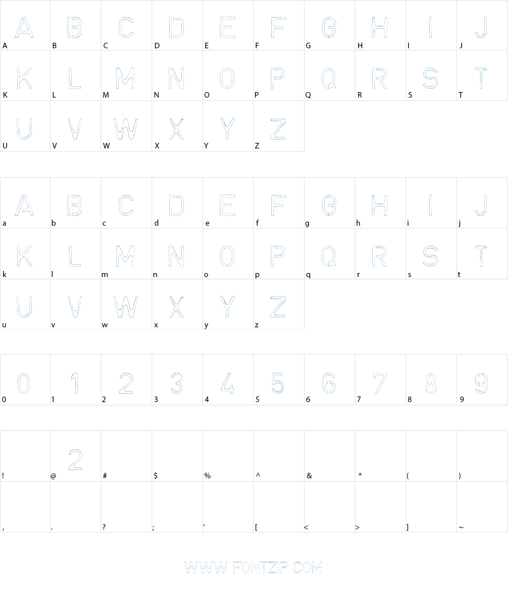 Douse Font Character