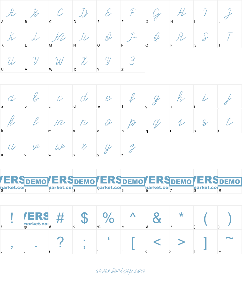 Olster Font Character