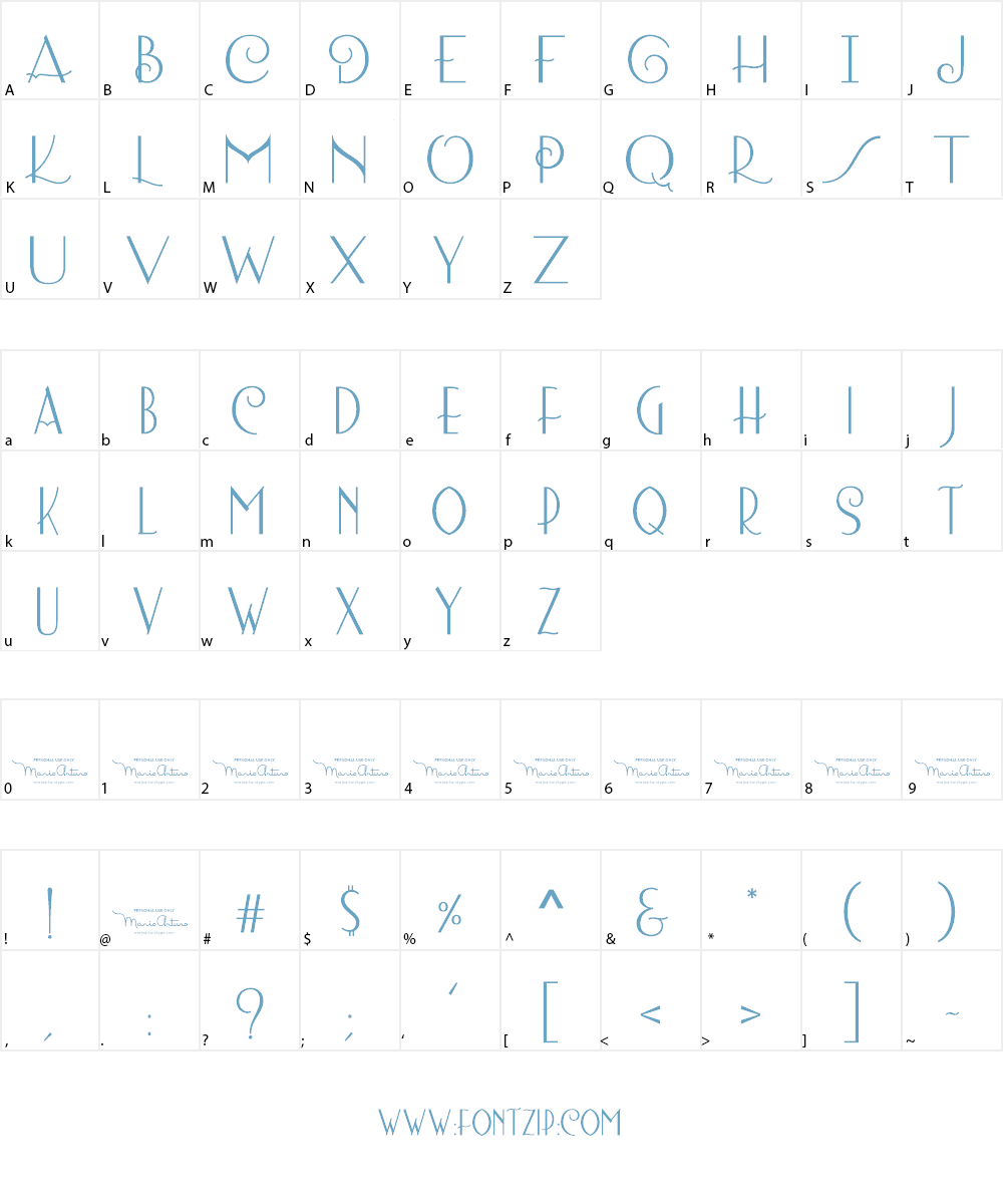Lombard Personal Use Font Character