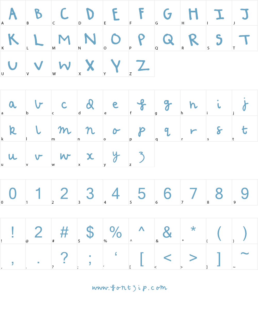 poppy seed DEMO Font Character