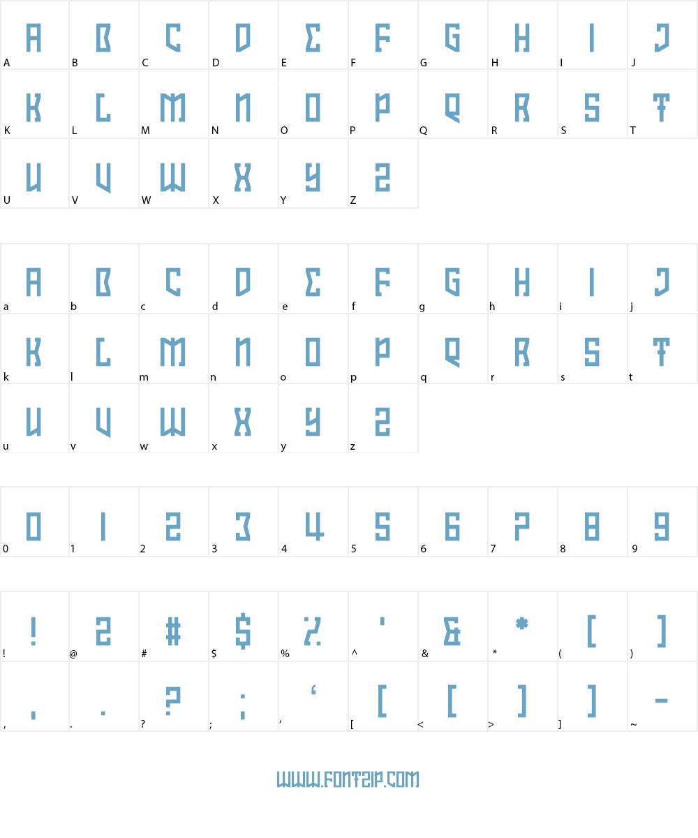 Interlewd Font Character