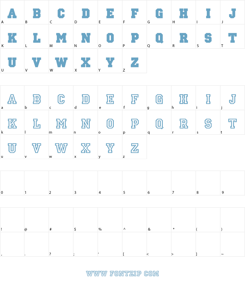 ZOMBIES Font Character