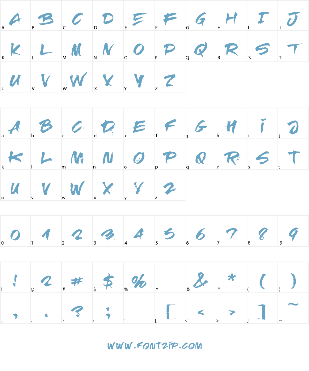 RElapse Font Character