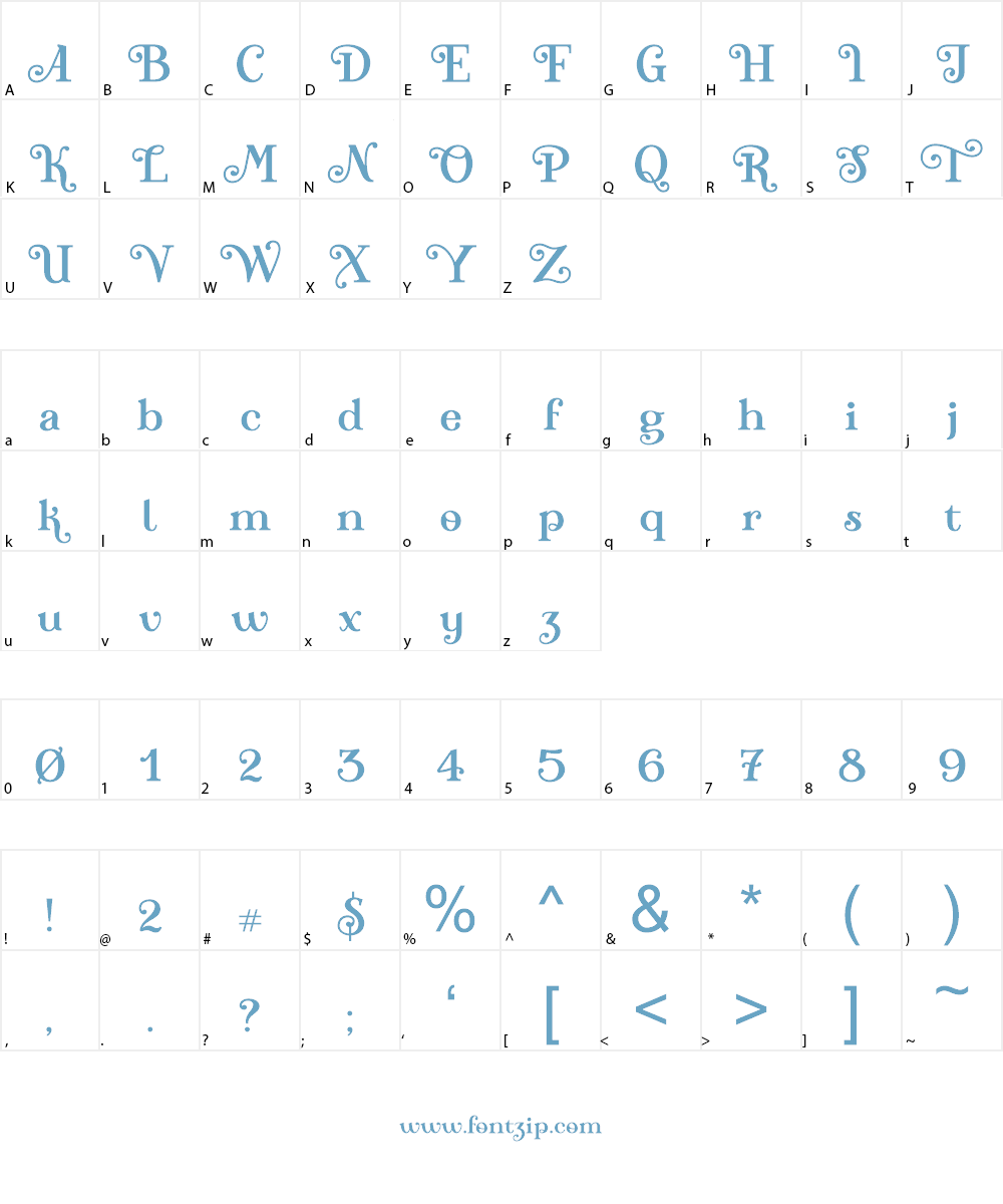 Teach Demo Font Character