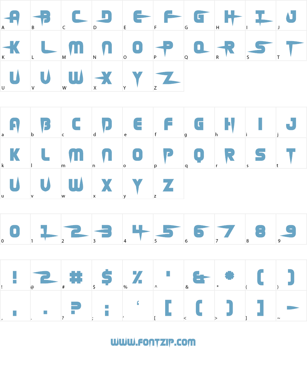 Hellgrazer Font Character