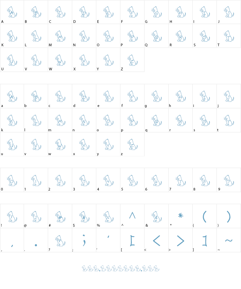 Ks Alphacat Font Character