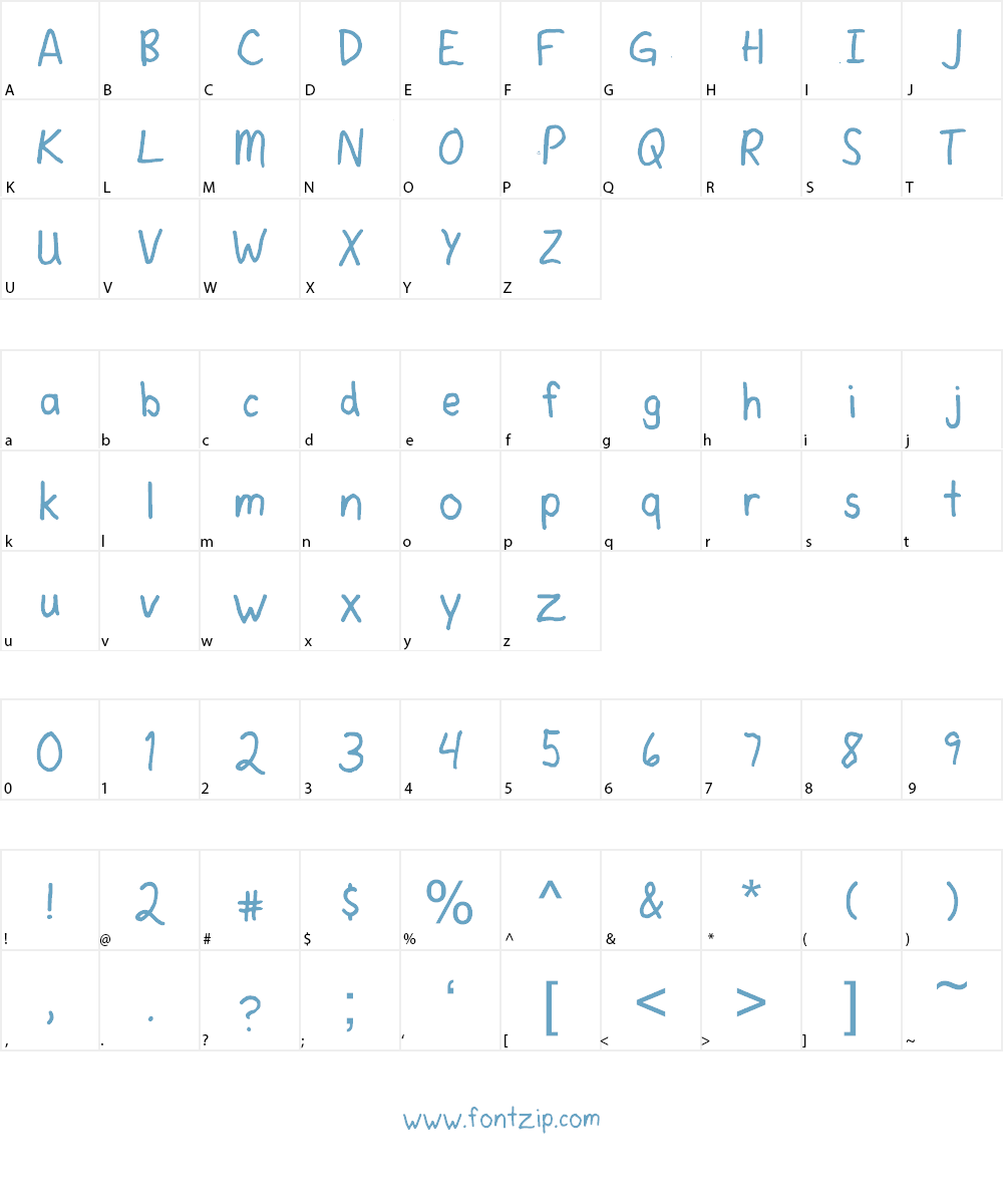 Rostext Font Character