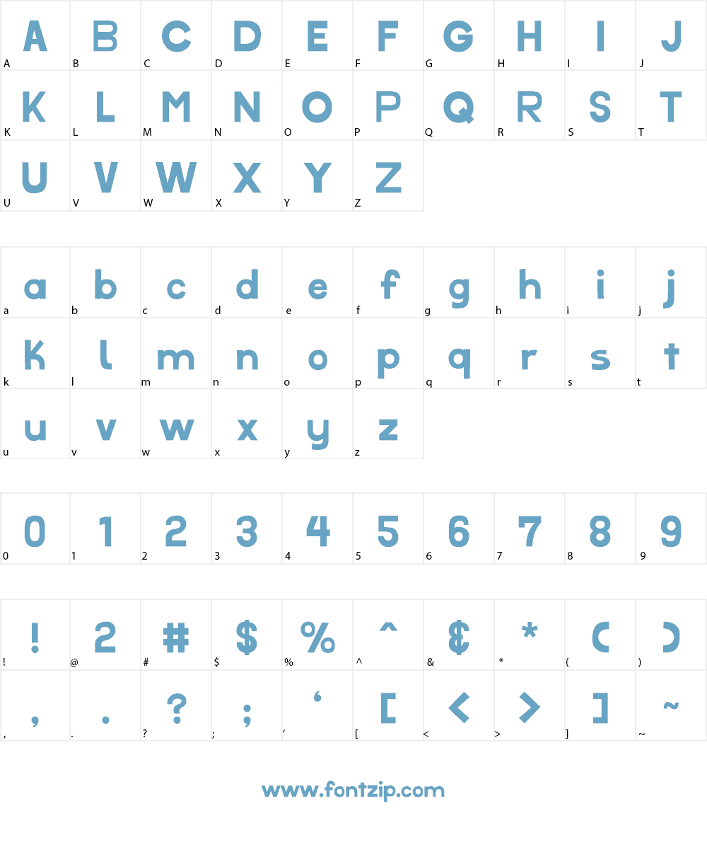 My Pretty Cutie Font Character