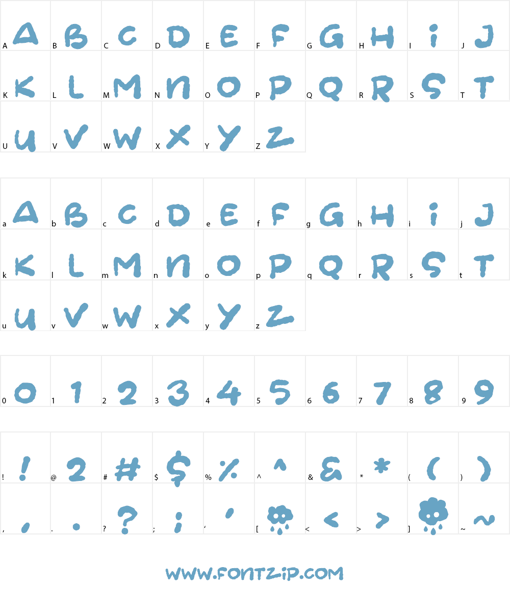 Cloudheads Font Character